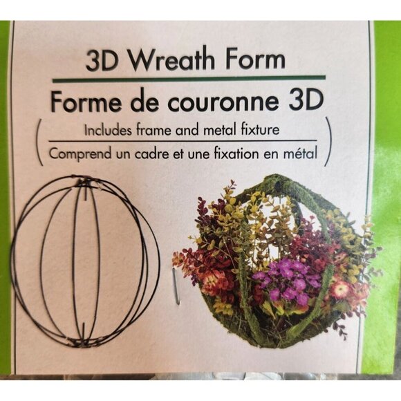 3D Round Ball Wreath Form Kit For DIY Crafting & Decoration 14"  Set of 2 - Picture 2 of 6